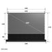 WUPRO CINEMA LeApex Smart CBSP Excellent Contrast Tension CLR ALR Electric Floor Lift Screen 100-inch Size Diagram