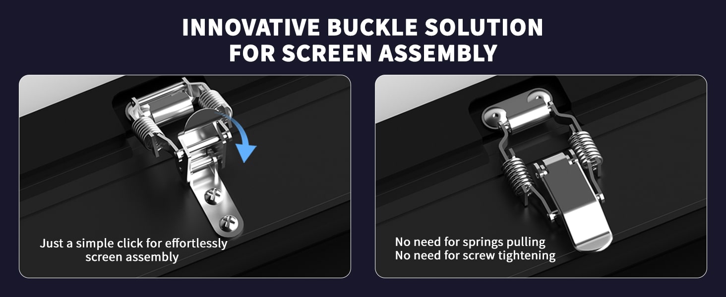 2024 wupro cinema peacock series Evo fresnel ALR fixed frame Screen Folding mounting solution display (more stable, durable, fast)2