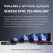 WUPRO X NECTUNT R20 INVISIBLE CINEMA Luxury Laser TV Cabinet Rollable Optical Screen Screen Sync Technology