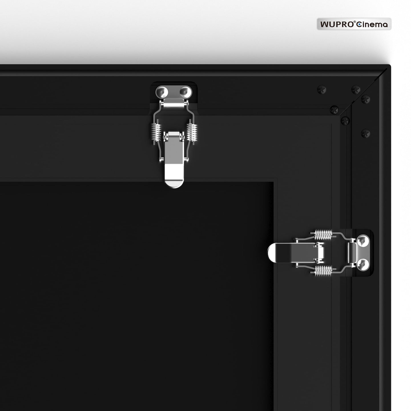 WUPRO Cinema Peacock Evo Fresnel Ultra-Contrast ALR Tri-Chroma Laser Fixed Frame Projector Screen – Exclusive Foldable Design for Easier Installation