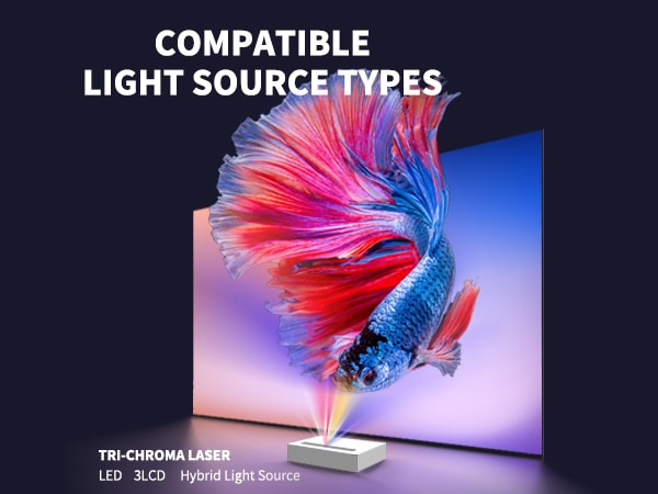 2024 wupro cinema peacock series evo fresnel ALR fixed frame screen for tricolour laser projector