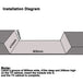 WUPRO Cinema Motorized Laser TV Cabinet Automated Projector Sliding Module installation diagram