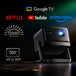 DANGBEI DBOX02 PRO 2000 ISO lumens 4k Laser projector with google tv netflix