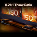 Formovie Theater Premium 4K laser ust projector Ultra Short Throw Ratio: 0.21 : 1