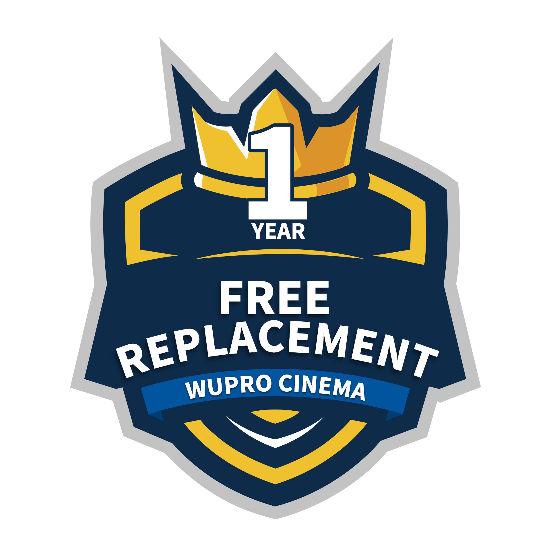 WUPRO Cinema Projector Screen 1 Year RR Replacement instead of Repair Service Free Replacement