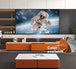 WUPRO Cinema Luxury Saddle Leather 3-Section Smart Laser TV Cabinet Colours can be customised.