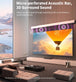 WUPRO Cinema FlowArc Luxury CBSP Smart ALR CLR Motorised Drop Down Projector Screen,Micro-perforated Acoustic Bar,3D Surround Sound
