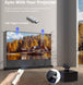 WUPRO Cinema LeApex Smart Floor Rising Screen with USB Trigger for One-Touch Start and Projector Sync