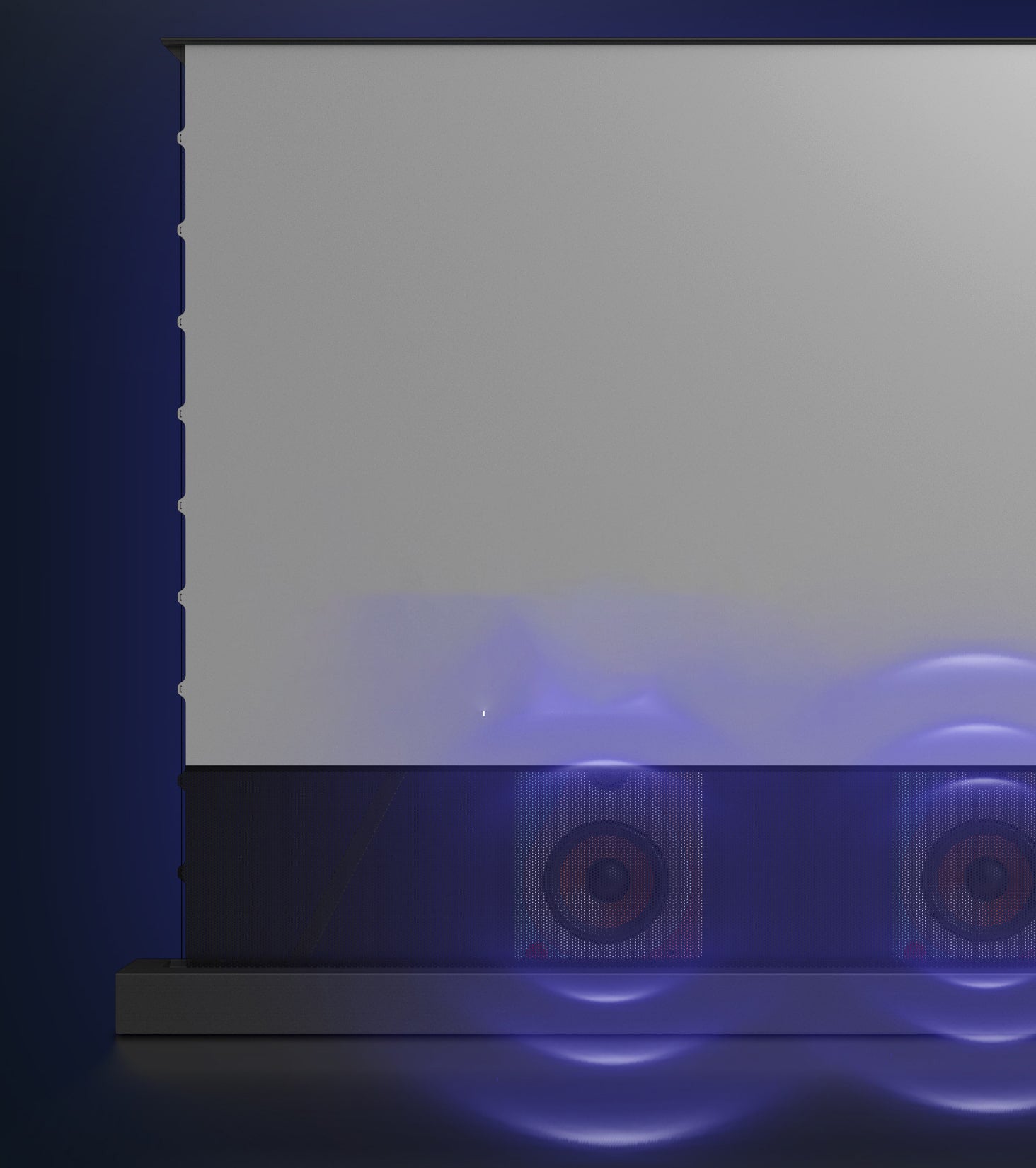 WUPRO Cinema LeApex CBSP alr clr UST Electric Floor-Rising Screen Bottom perforated sound-transmitting structure, 3D surround sound effect