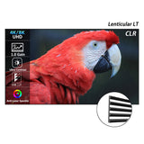 100-130" WUPRO Cinema Ultra Contrast&Anti-Laser Speckle Lenticular CLR Projection Screen For Long Throw Projector