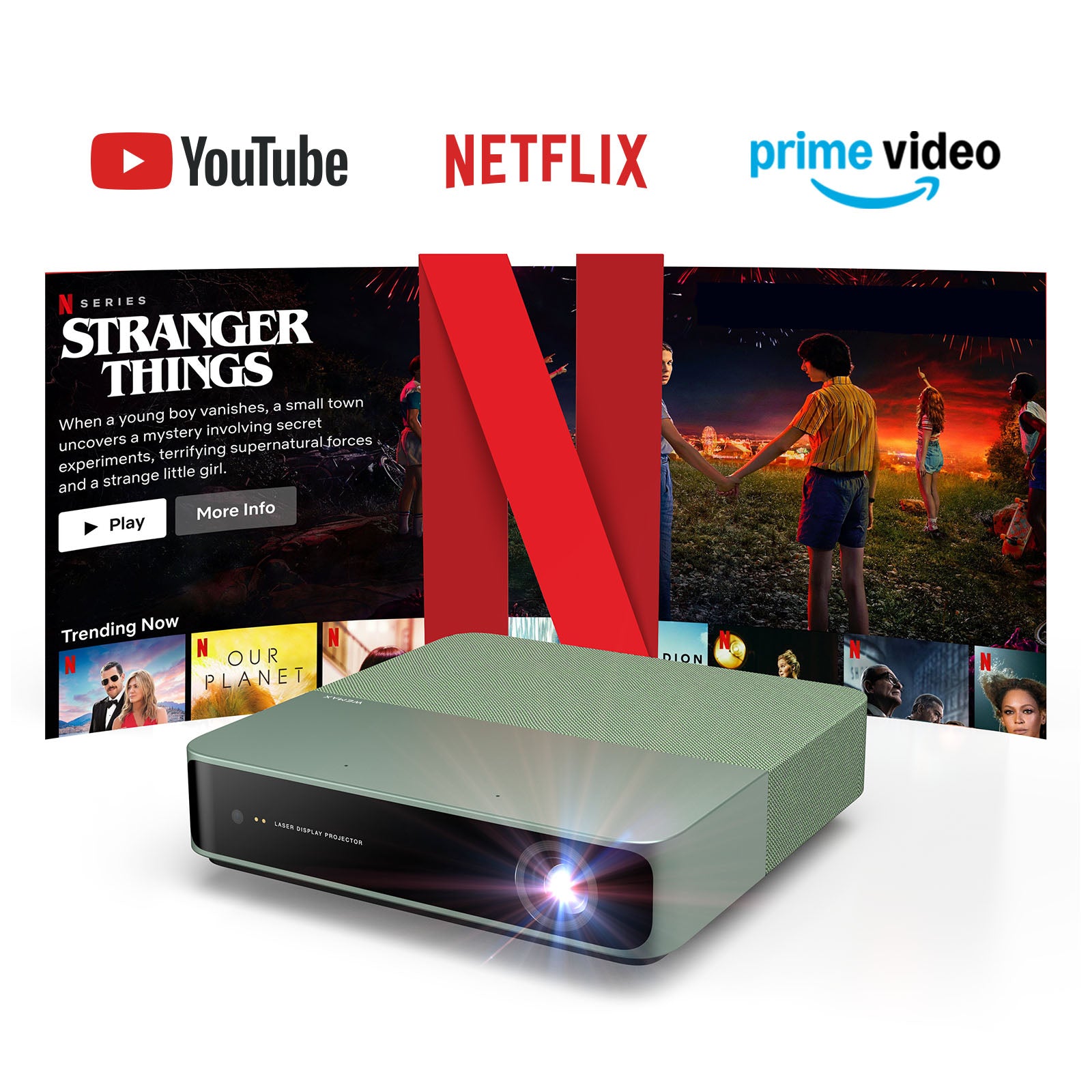 WEMAX S5 mini laser projector with Netflix