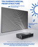 The UST projection screen with TPU prismatic structure and ALR technology absorbs ambient ligh