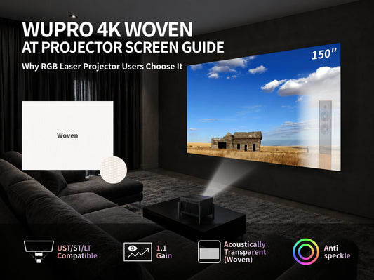 WUPRO 4K Woven AT Projector Screen Guide: Why Many RGB Laser Projector Users Choose It