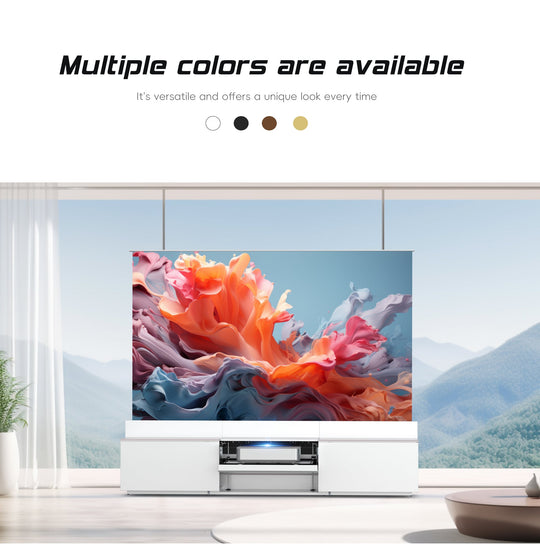 WUPRO DR-500 Customisable colours Fully Concealed Smart UST Laser TV Cabinet -Multiple colors are available