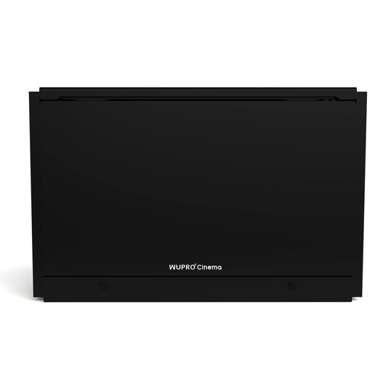 WUPRO Cinema C1 Nano Compact Smart Flip Laser TV Cabinet for UST Projector in Starry Black – front view when fully closed
