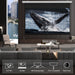 Wupro Cinema QuadraArc Tensioned Smart Motorized Drop Down Projector Screen-black crystal Highlights