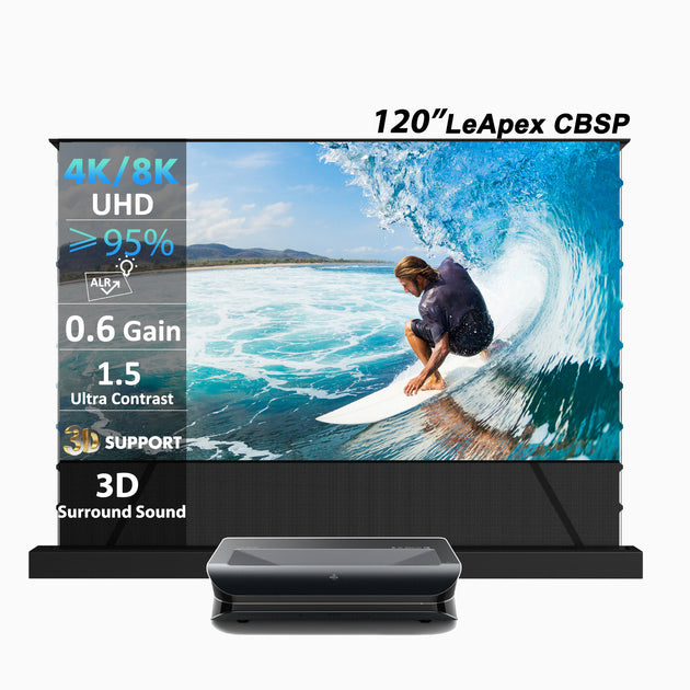 Bundle Deal:AWOL 3500 PRO and 120inch LeApex CBSP floor rising screen