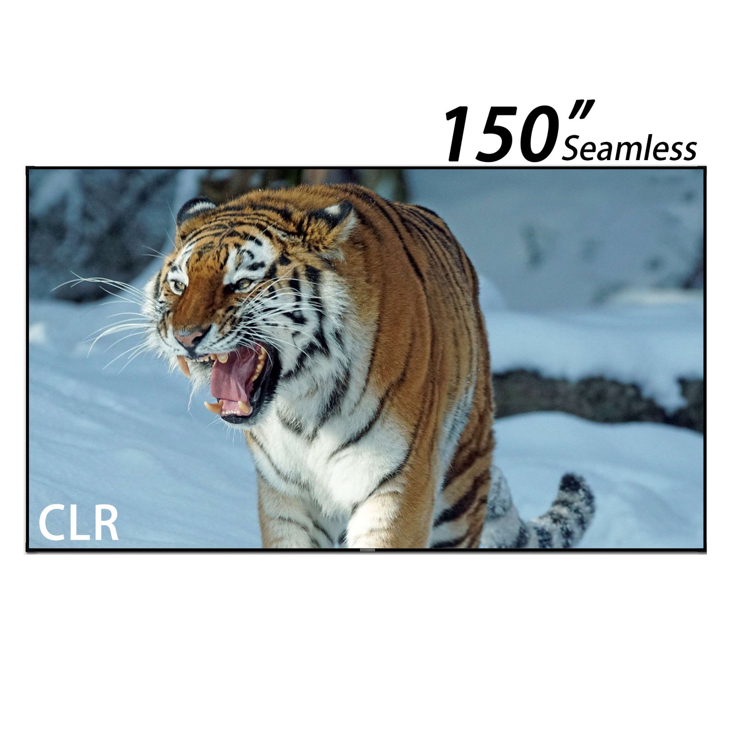 150inch True Seamless WUPRO Cinema Gallery Evo Black Lenticular CLR Fixed Frame screen