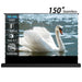 WUPRO Cinema 150inch Black Lenticular ALR CLR Smart Motorized Tension Floor Rising Screen 0.7 gain,90% clr,high contrast