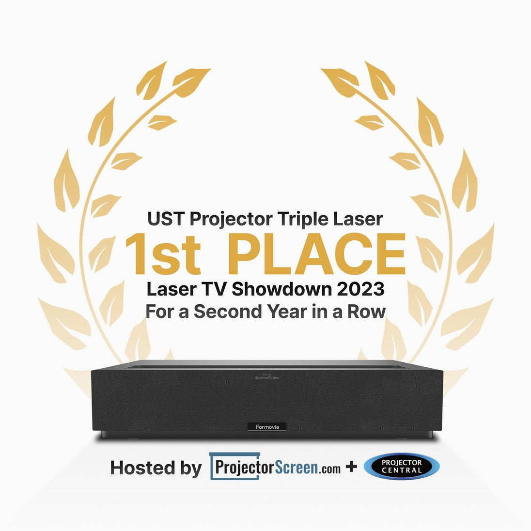 Best UST Laser 4K projector :FORMOVIE THEATER UST Projector Triple Laser 1st PLACE Laser TV Showdown 2023 For a Second Year in a Row