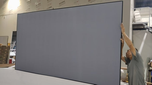 WUPRO Cinema 130inch seamless BSP ALR CLR UST Fixed frame screen  Actual photo taken from the front