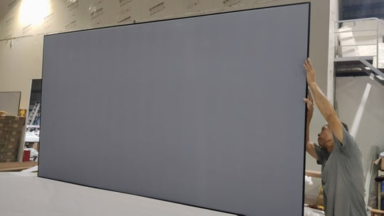 WUPRO Cinema 130inch seamless BSP ALR CLR UST Fixed frame screen  Actual photo taken from the front