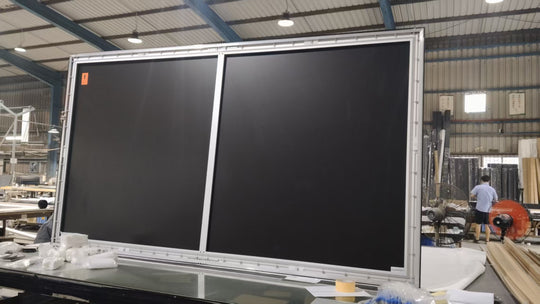 WUPRO Cinema 130inch seamless BSP ALR CLR UST Fixed frame screen  Actual photo of the back