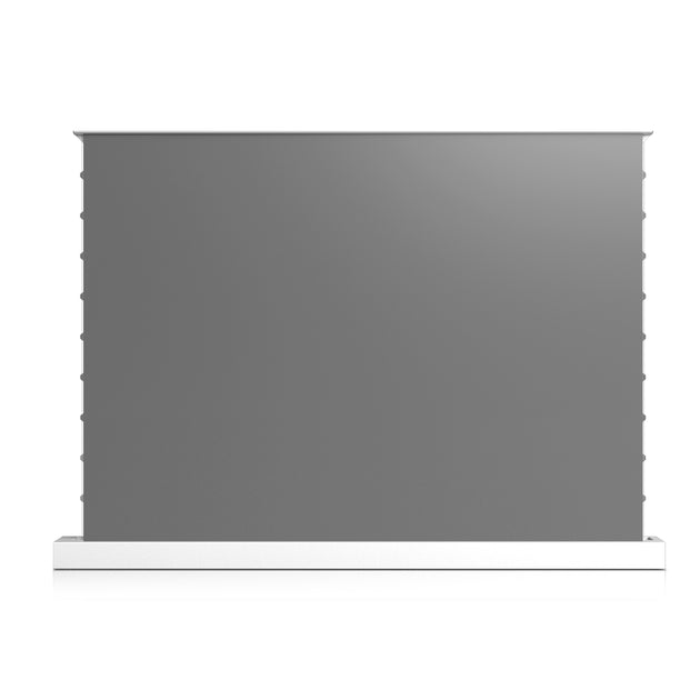 WUPRO Cinema Black Crystal Motorized Tension Floor Projection Screen White Case