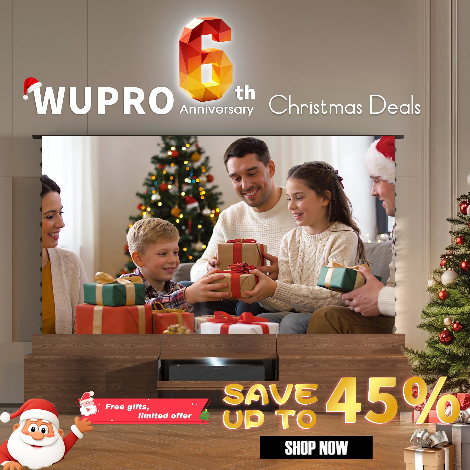 WUPROBUY Christmas Sale & WUPRO 6th Anniversary – save up to 45% with limited-time free gifts
