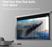 Wupro Cinema QuadraArc Tensioned Smart Motorized Drop Down Projector Screen—— 72-133 inches in size options