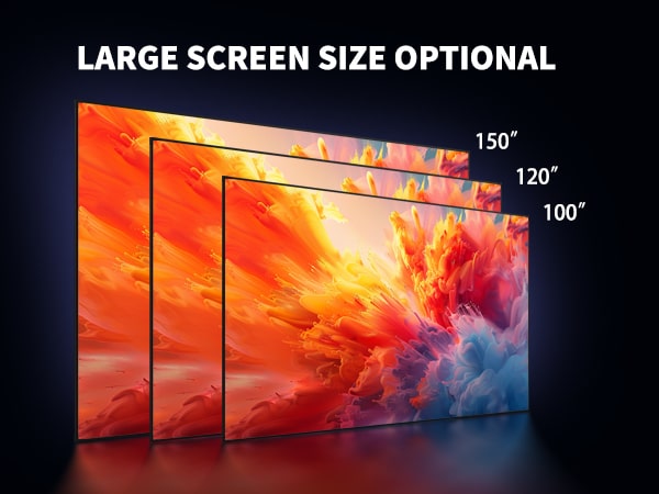 Various sizes from 72-150inch