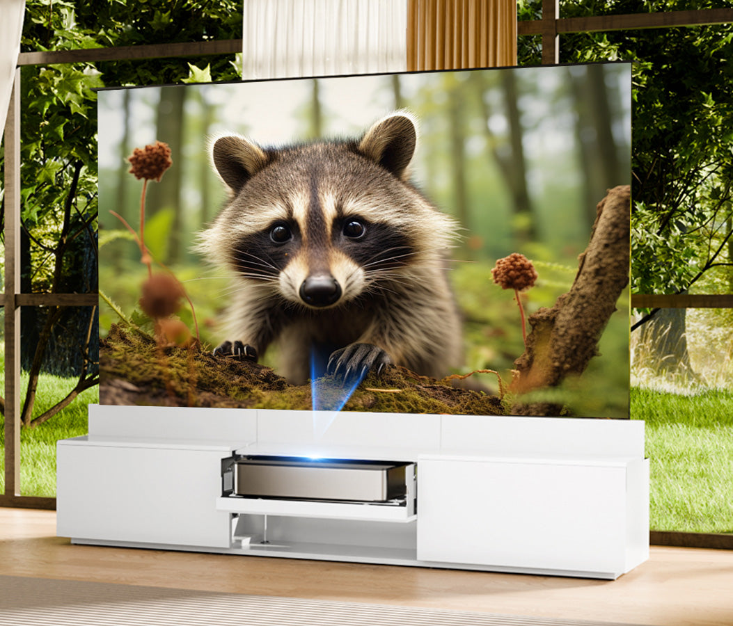 WUPRO DR-500 Customisable colours Fully Concealed Smart UST Laser TV Cabinet