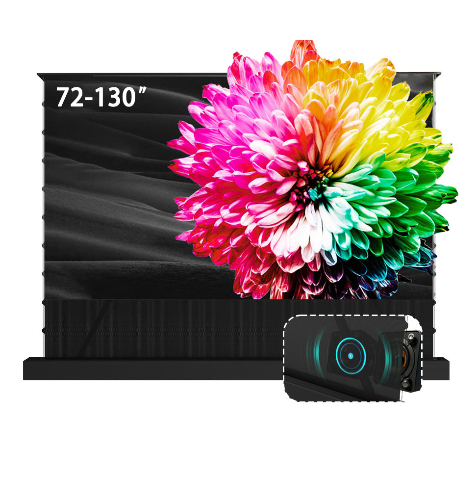 72-130" WUPRO Cinema LeApex CBSP Ultra contrast CLR ALR UST Electric Floor Rising Projector Screen