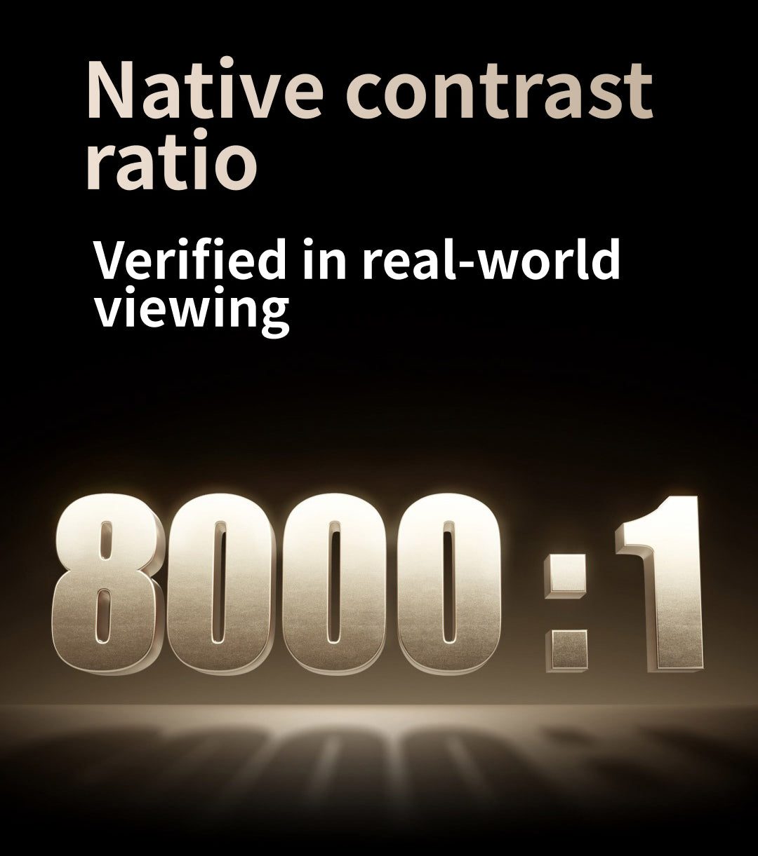 Vidda C5 Master 4K triple-laser projector, native 8000:1 contrast ratio