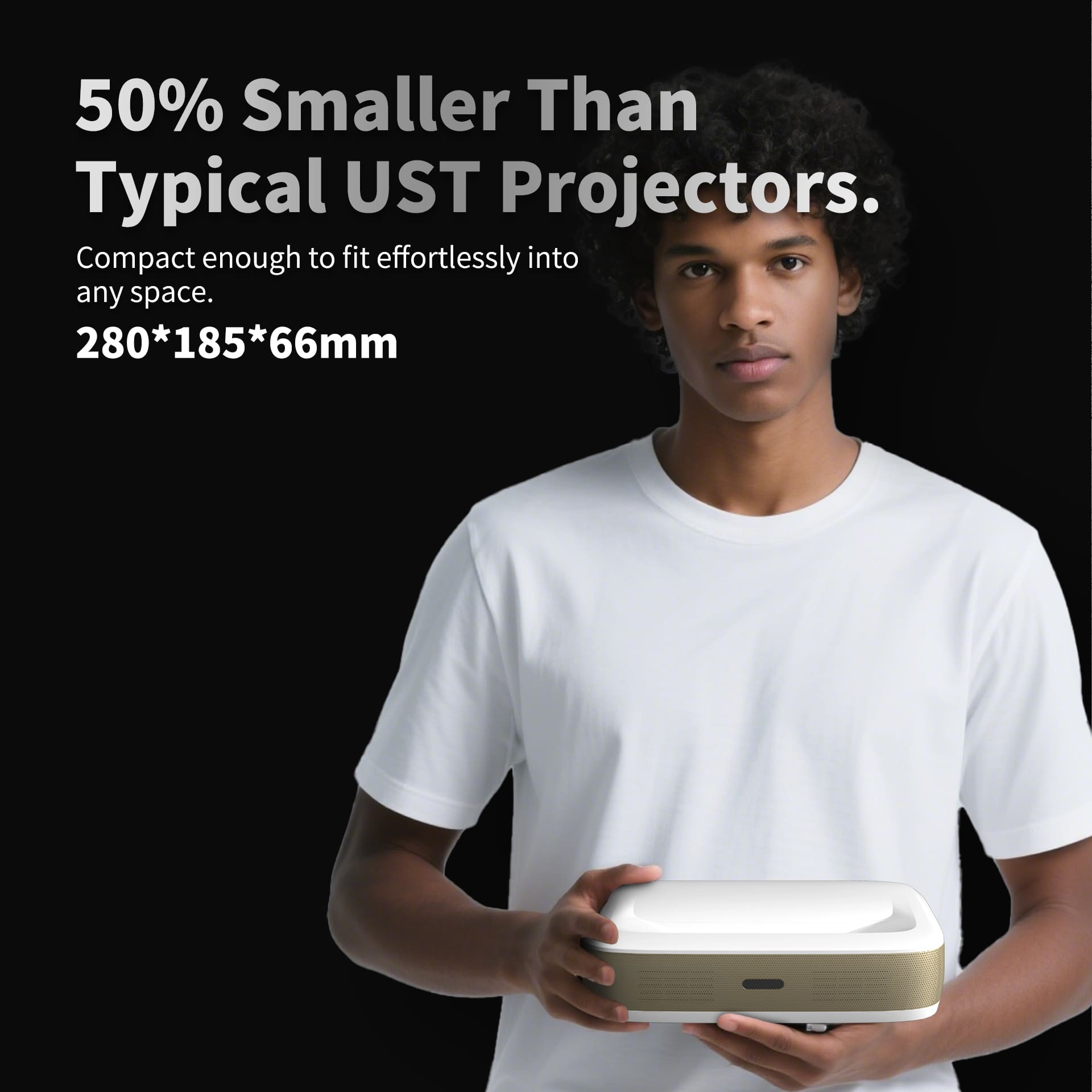 WUPRO Cinema G3 triple laser mini UST projector compact