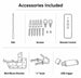 WUPRO Cinema FlowArc motorized drop-down projector screen in-box accessories included with the screen