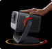 JMGO N1S Ultimate 4K Laser Gimbal Projector 135 degree vertical adjustment, 360 degree horizontal rotation adjustment