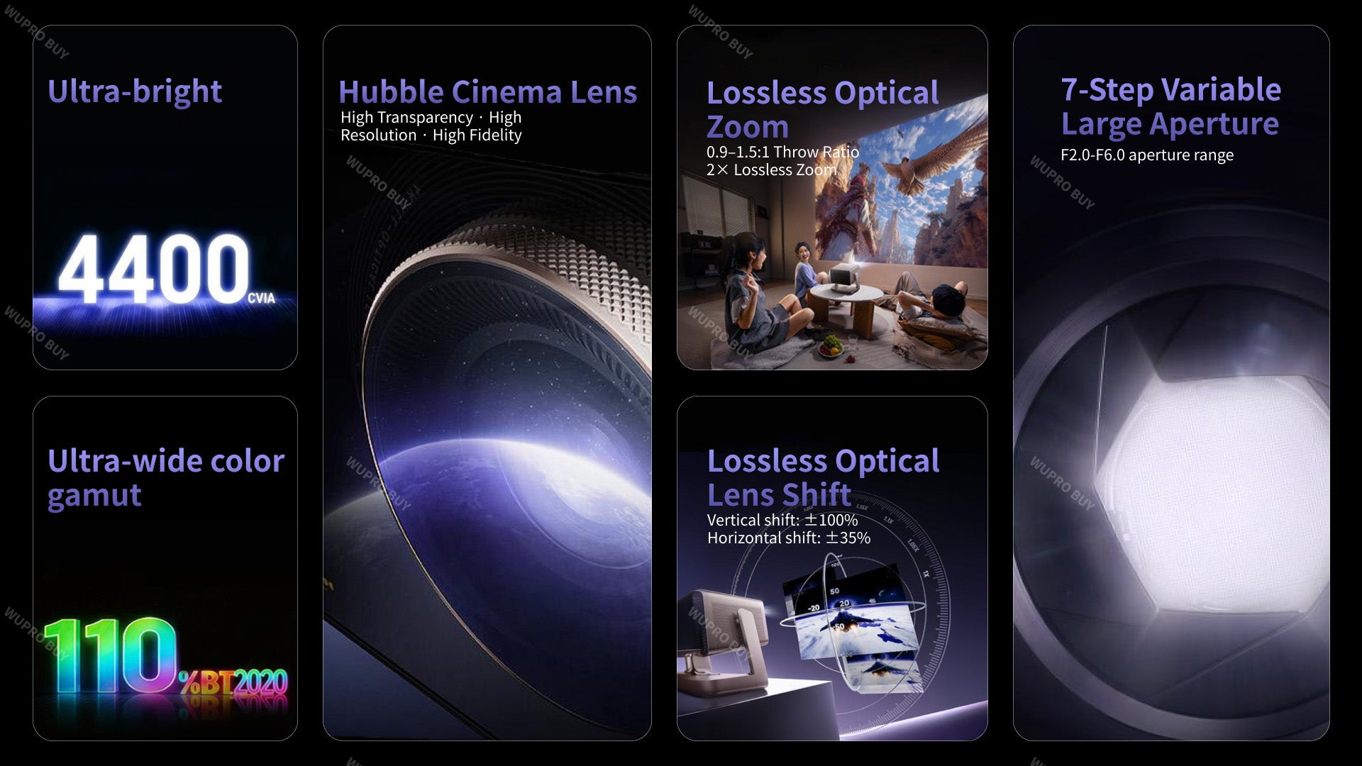Vidda C5 Ultra 4K Tri-Color Laser Projector with 4400 CVIA Lumens, Optical Zoom, Lens Shift and Variable Iris