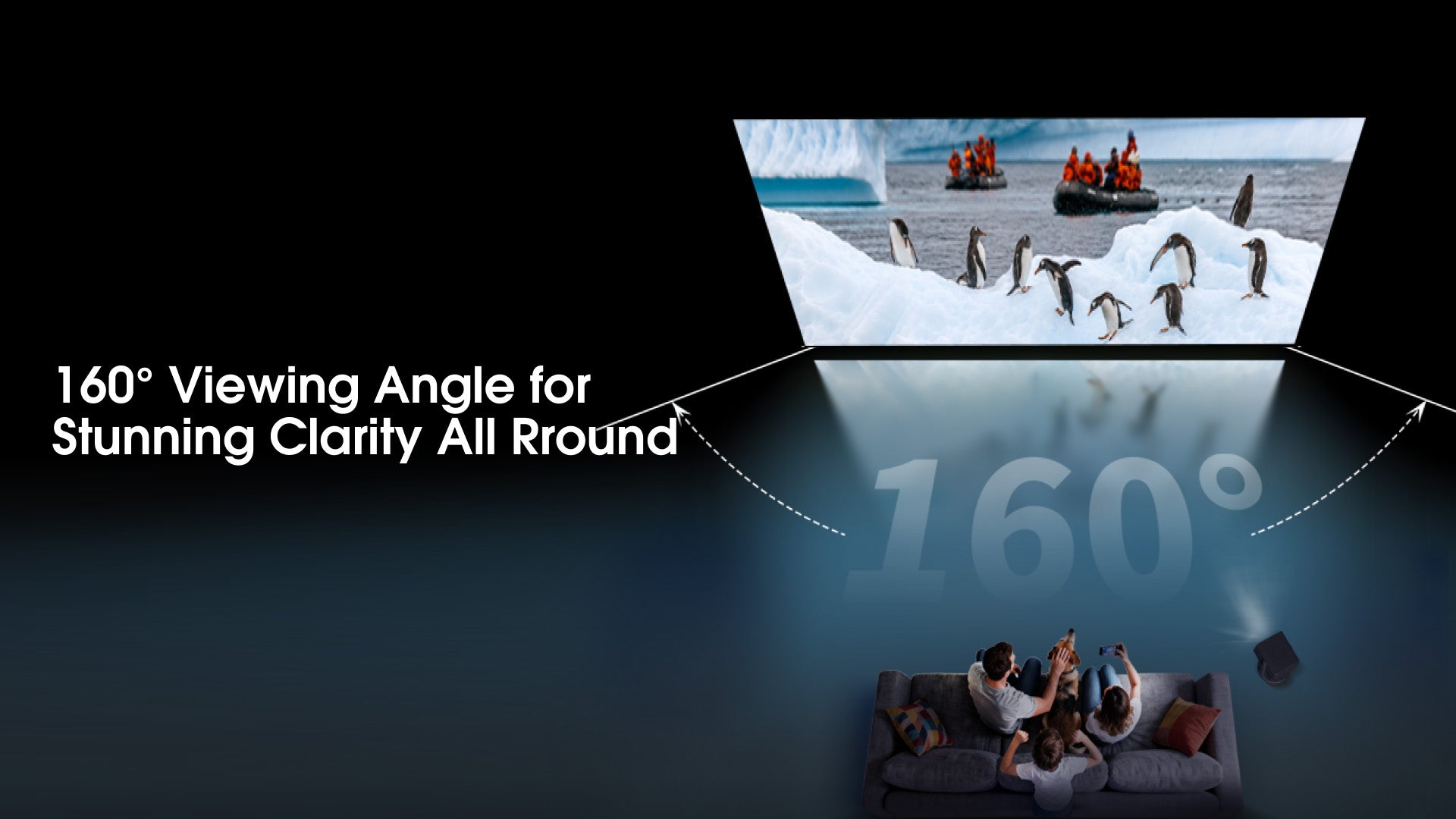 WUPRO Gallery Soft Matte White Fixed Frame Screen with 160° Wide Viewing Angle for Stunning All-Around Clarity
