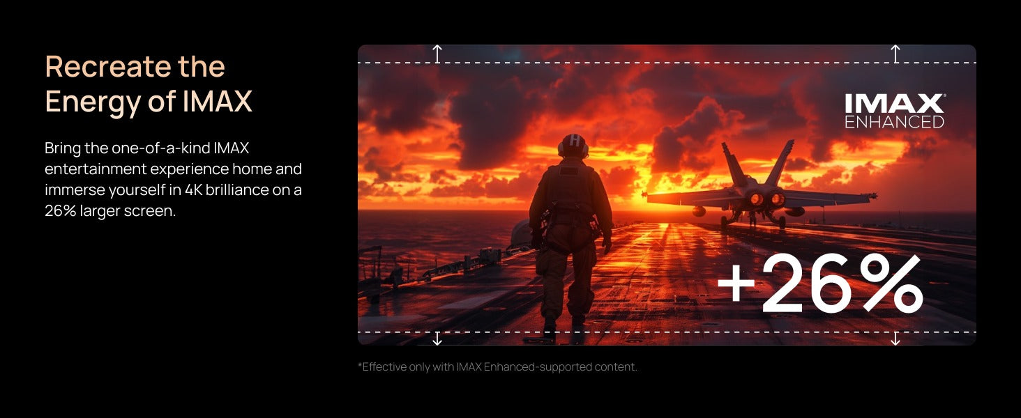 HORIZON 20 Max – IMAX-like home experience with immersive 4K visuals on a 26% larger screen