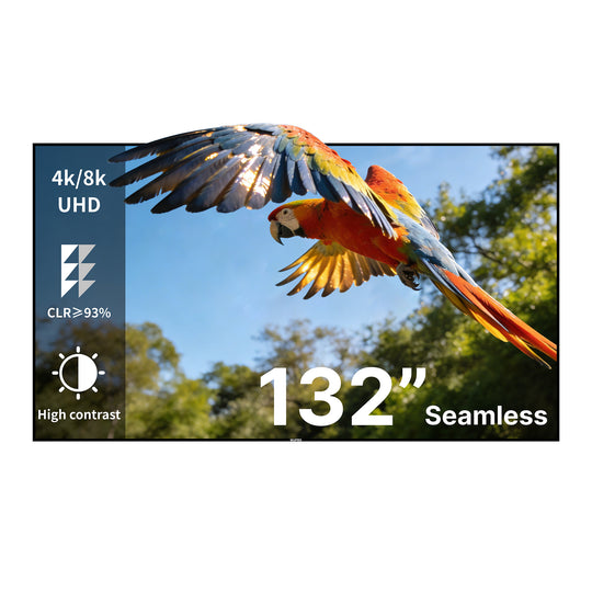 WUPRO Cinema 132inch seamless  Lenticular ALR CLR Fixed frame screen for UST projector