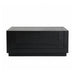 WUPRO Adjustable Smart Compact Laser TV Cabinet – Black Front View, Closed