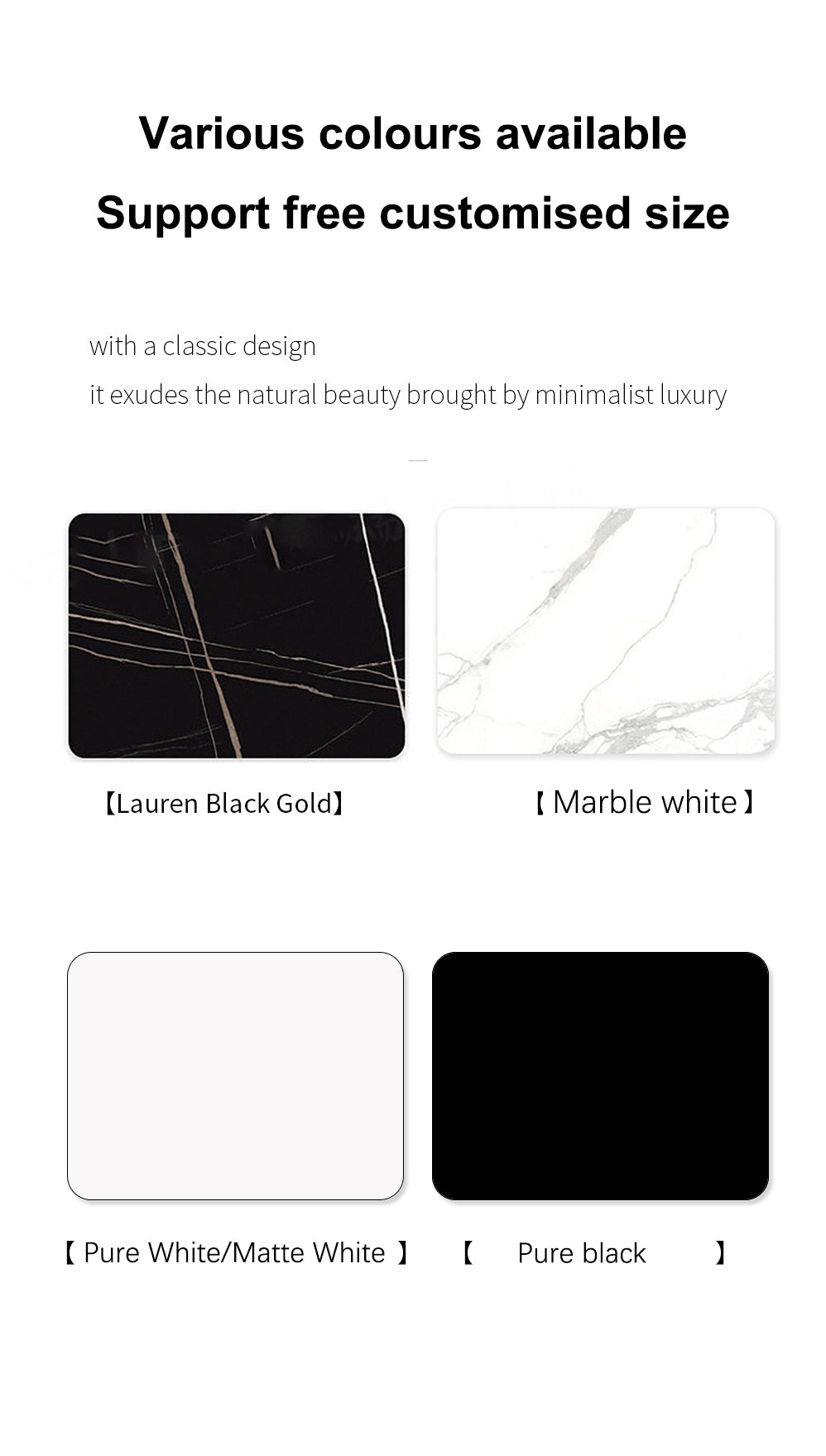 WUPRO Cinema Customisable Marble Slate Laser TV Cabinet in a variety of colours, with free size customisation!