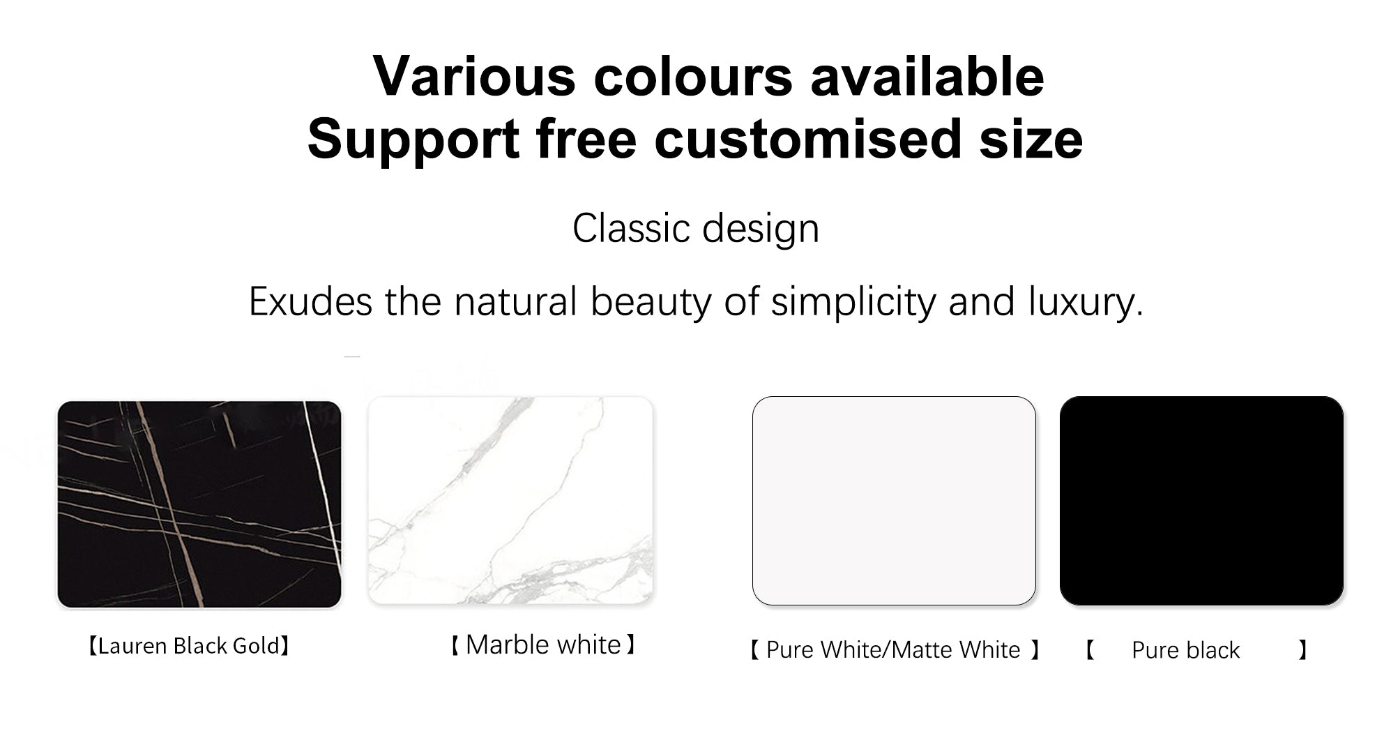 WUPRO Cinema Customisable Marble Slate Laser TV Cabinet in a variety of colours, with free size customisation!