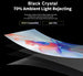 WUPRO Cinema FlowArc Black crystal Luxury Smart Motorized Drop Down Projector Screen For Long Throw Projector  ≥70% ambient light rejecting