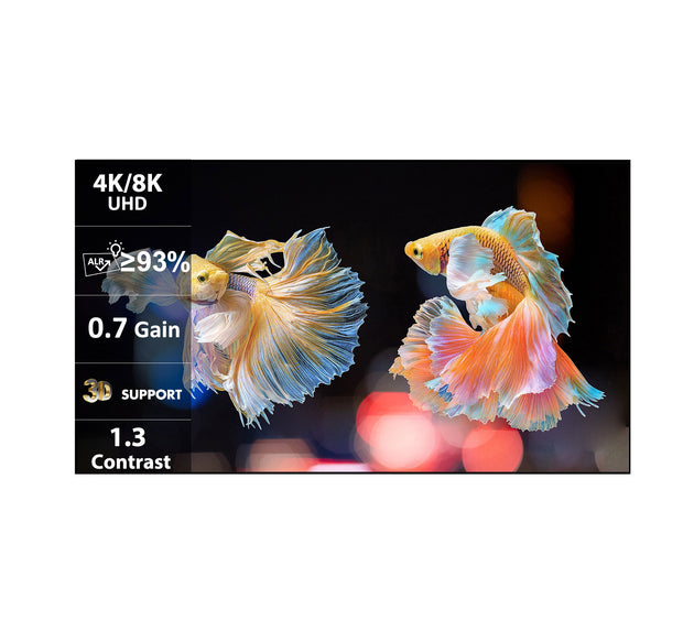 WUPRO Cinema ALR CLR Fixed Frame Projector Screen For UST 