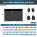 WUPRO Cinema FlowArc 72–150-inch  lenticular CLR motorized drop-down UST screen dimensions chart