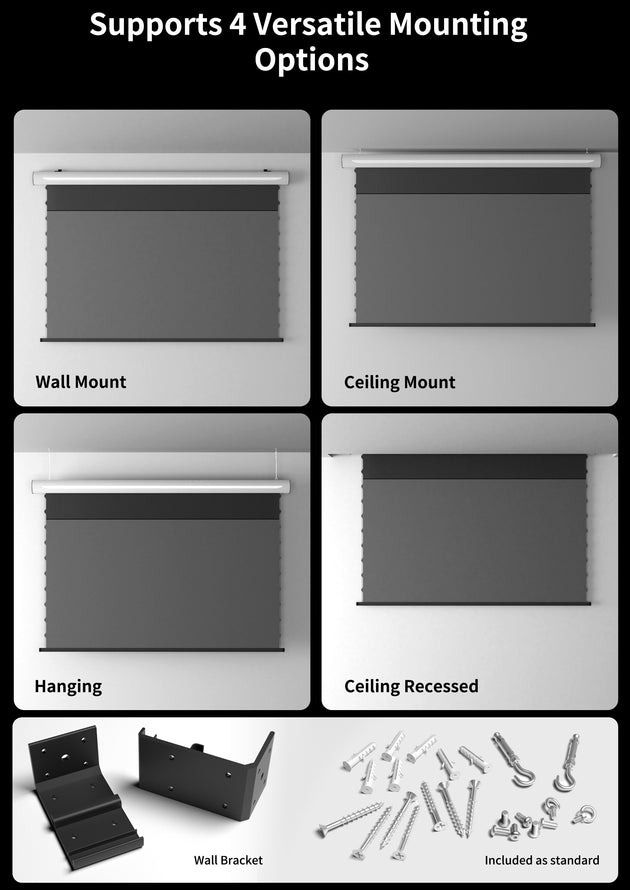 Supports 4 Versatile Mounting
Options