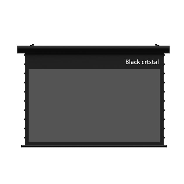 WUPRO Cinema FlowArc Luxury black crystal Smart Motorized Drop Down Projector Screen black housing