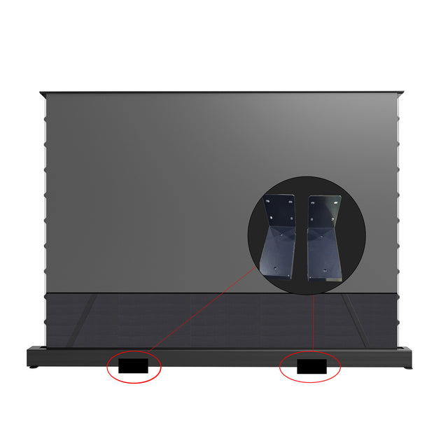 WUPRO LeApex CBSP ALR CLR Floor rising screen Wall Mounting: Install wall mount accessories.